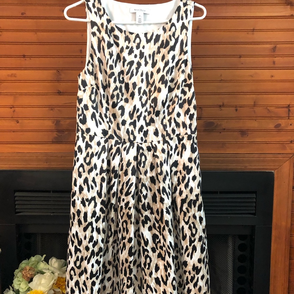 White House Black Market Leopard Print Dress